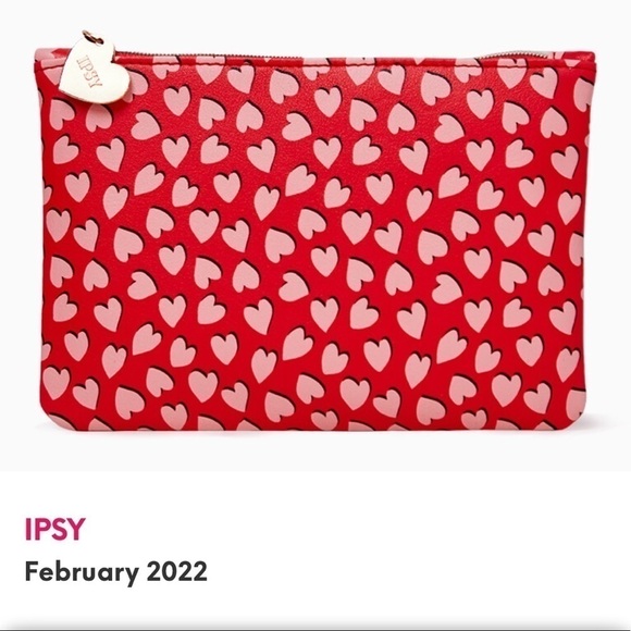 IPSY Heart Print February 20202 Glam Bag - Picture 1 of 4